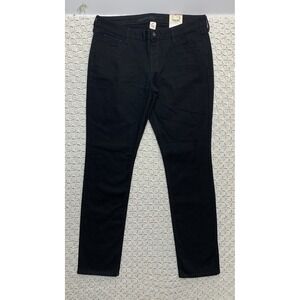 Arizona Jeans Women Sz 15 Narrow Leg Super Skinny Lender Fit Black Denim W34 L32